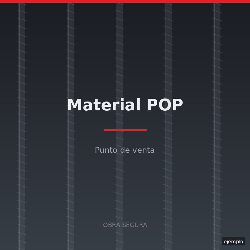 Material POP de punto de venta para distribuidores de Acerbrag